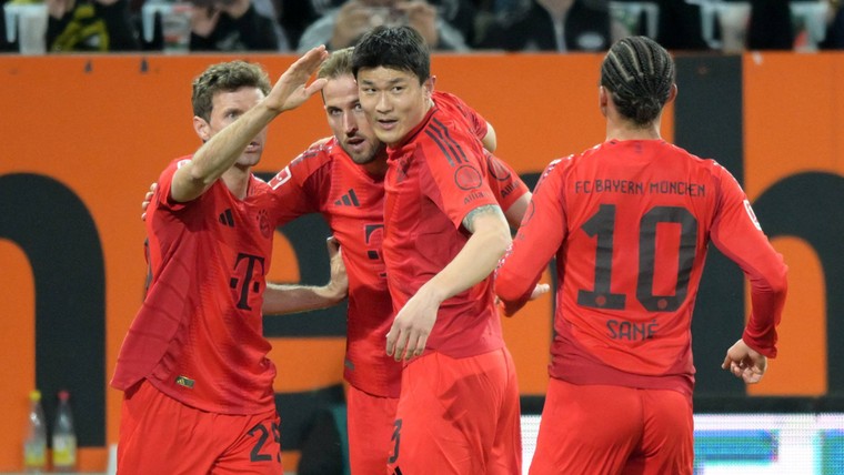 Bayern krijgt Augsburg op de knieën ondanks assist Gouweleeuw