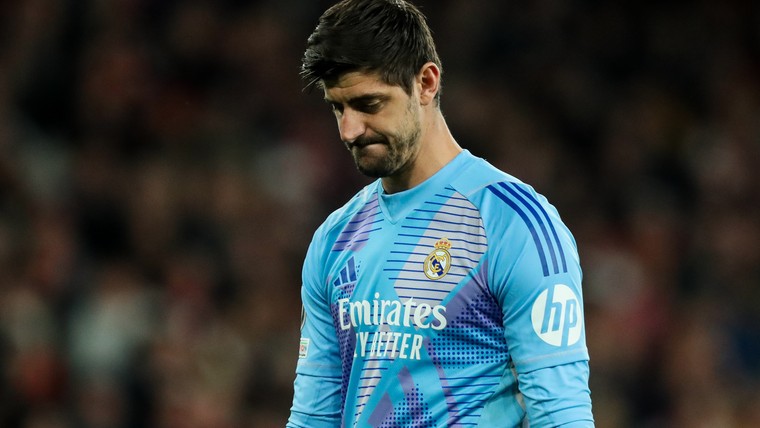 Courtois geeft credits aan Rice: 'Hij schiet de bal twee keer perfect binnen'