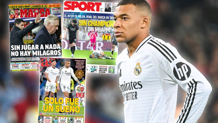 Spaanse media hard voor arbitrage, Real Madrid én Mbappé: 'Een grote flop'