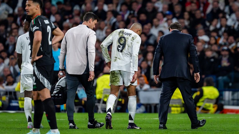 Historisch slechte reeks Mbappé eindigt met blessure