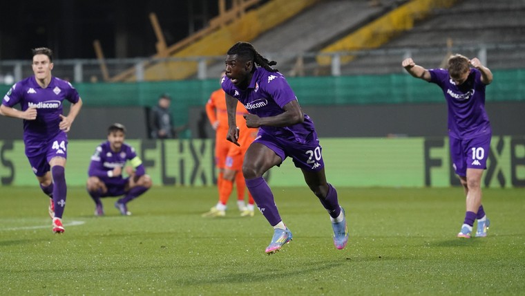 Kean behoedt Fiorentina voor Sloveense stunt, Betis ook naar halve finale