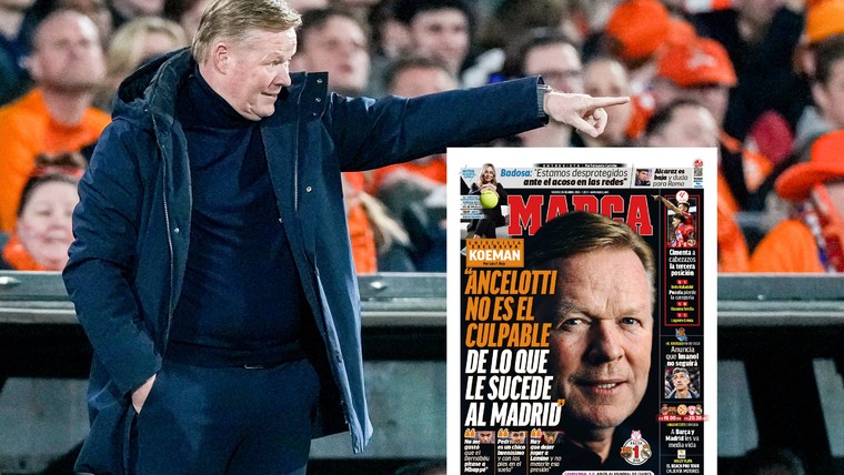 Koeman op voorpagina in Spanje: 'Ancelotti is niet de schuldige'
