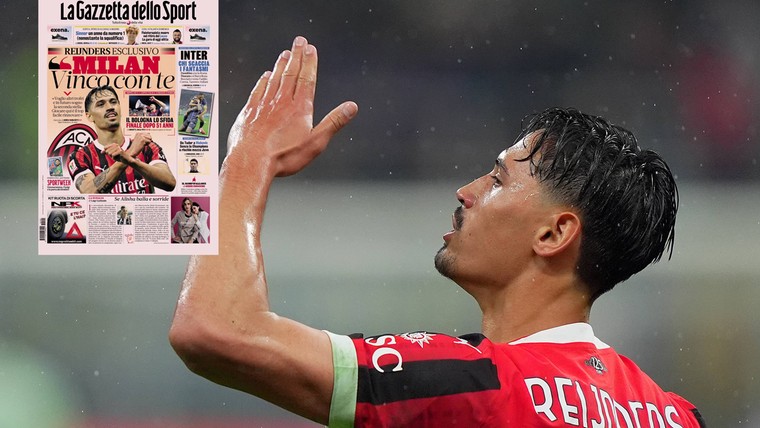 Reijnders schittert op voorpagina grootste sportkrant Italië en onthult grootste droom