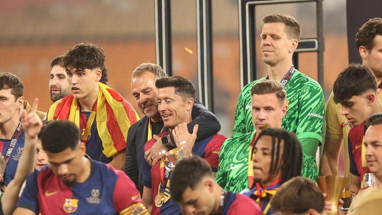 Flick en Laporta staan versteld van de energie van Barça