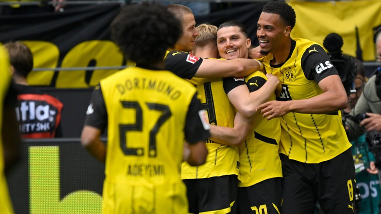 Dortmund hengelt op spannende laatste speeldag toch nog CL-ticket binnen