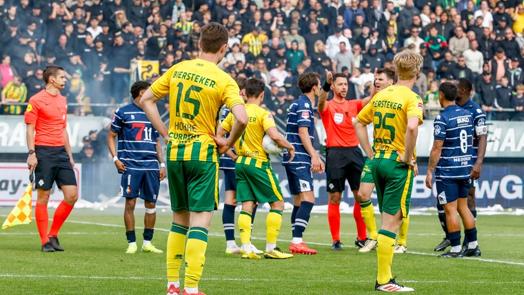 Zwarte avond voor ADO: duel definitief gestaakt, Telstar naar halve finale