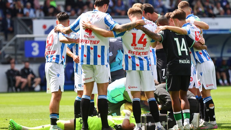 Zorgelijke aftocht Noppert na keiharde botsing met ploeggenoot