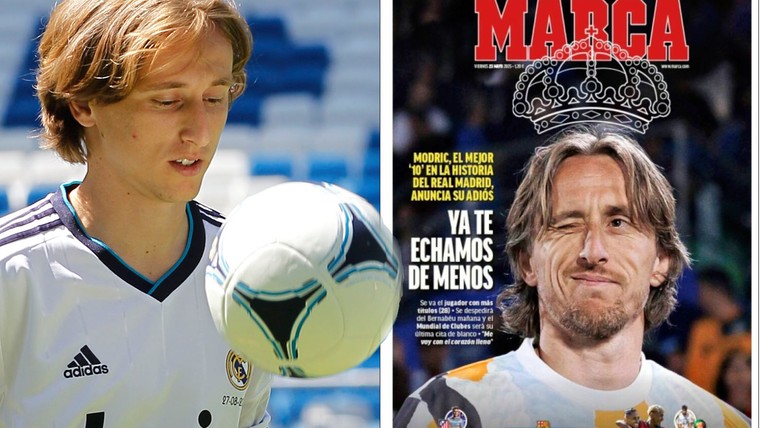 Modric geëerd als 'beste nummer 10 in de geschiedenis van Real Madrid'