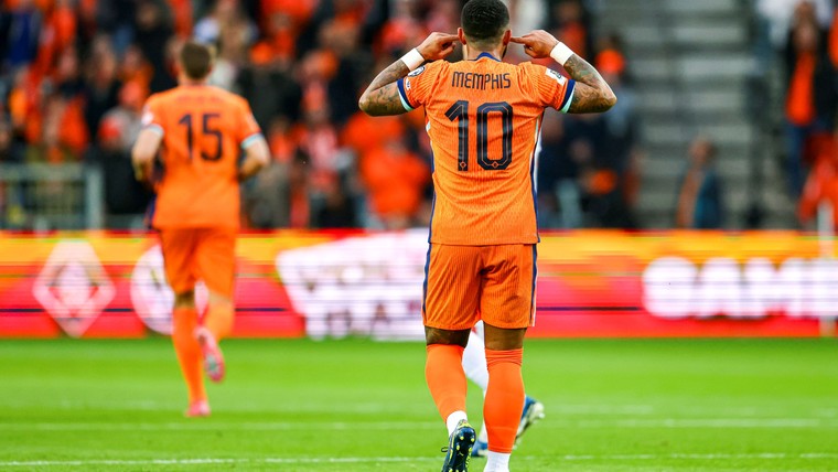 Memphis naast Van Persie: meer penalty's, meer goals tegen grote landen