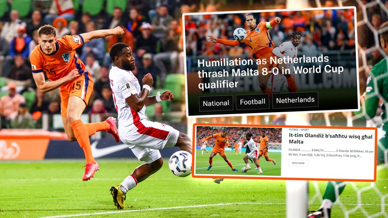 Maltese media na 'vernederende nederlaag': 'Nederland een klasse apart'