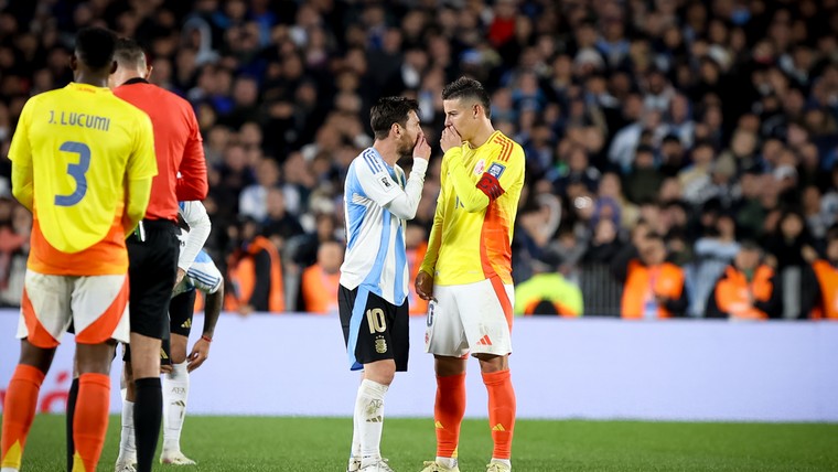 Messi sneert naar Rodriguez tijdens verhitte clash: 'Jij praat te veel'