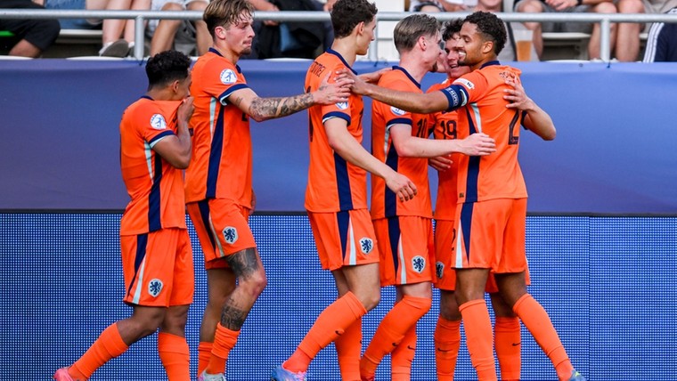 Jong Oranje na winst op Oekraïne alsnog door naar volgende ronde EK