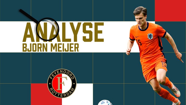 Feyenoord-target Bjorn Meijer is een linksback die blijft gaan