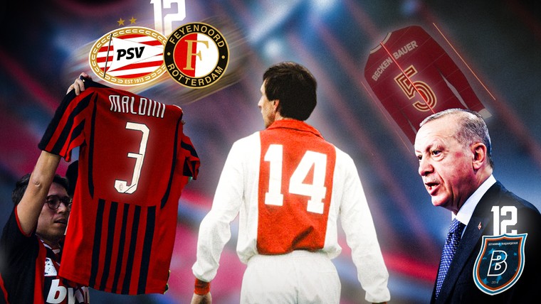 Eeuwige rugnummers: van Cruijff tot De Twaalfde Man
