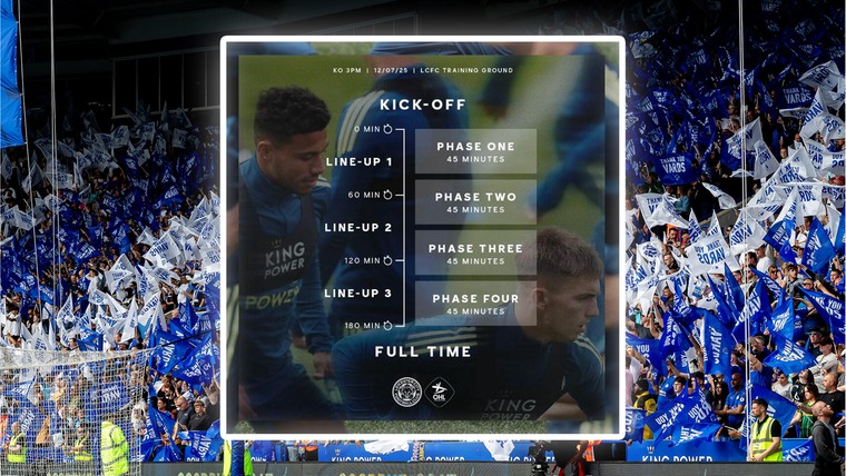 Oefenduel XXL: Leicester City pakt uit met blokkenschema van 180 minuten