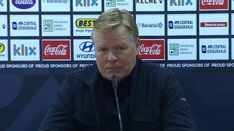 Koeman snoert ongeduldige Bosnische journalist de mond: 'Nu wacht jij'