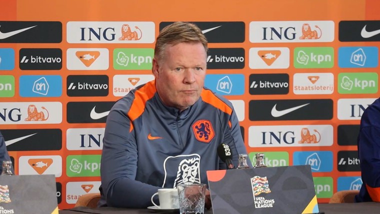 Koeman grapt na vraag over medische status Oranje: 'Maakt indruk, hè?'