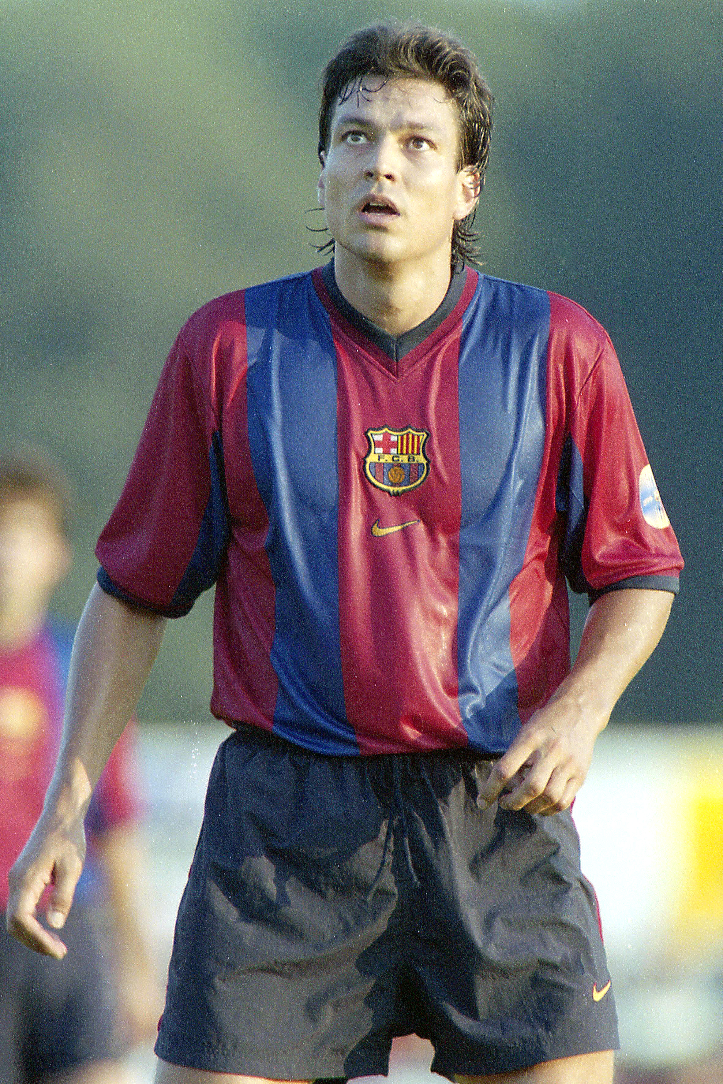 Jari Litmanen als speler van Barcelona.