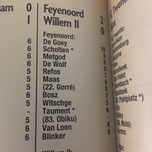 Ed de Goey: onverslaanbaar tegen Willem II in 1993.