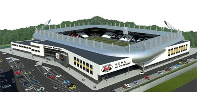 Het nieuwe stadion van Heracles Almelo. bron: www.heracles.nl