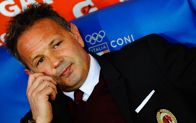 Sinisa Mihajlovic is bij AC Milan niet te benijden.