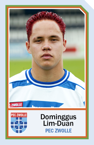 Hij debuteerde op zijn zeventiende in het eerste elftal, was jeugdinternational en gold als een begenadigd talent bij PEC Zwolle. Maar de gouden toekomst die hem werd voorspeld, kwam nooit en Dominggus Lim-Duan (37) werd pakketbezorger.