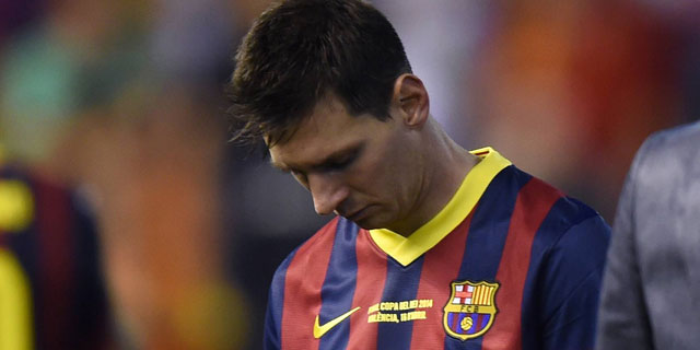 Lionel Messi is momenteel niet in topvorm.