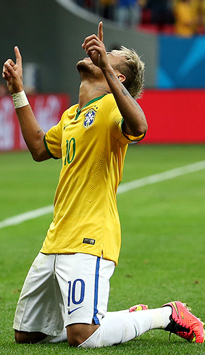 Neymar, een zware last rust op zijn schouders