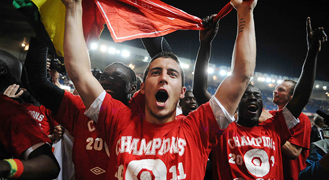 Met Eden Hazard als aanstormende ster werd Lille in 2011 kampioen van Frankrijk.