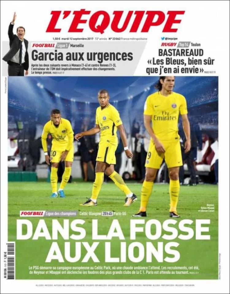 In Franse sportmedia is PSG al maanden het gespreksonderwerp van de dag, zo ook op de dag van de Champions League-start.
