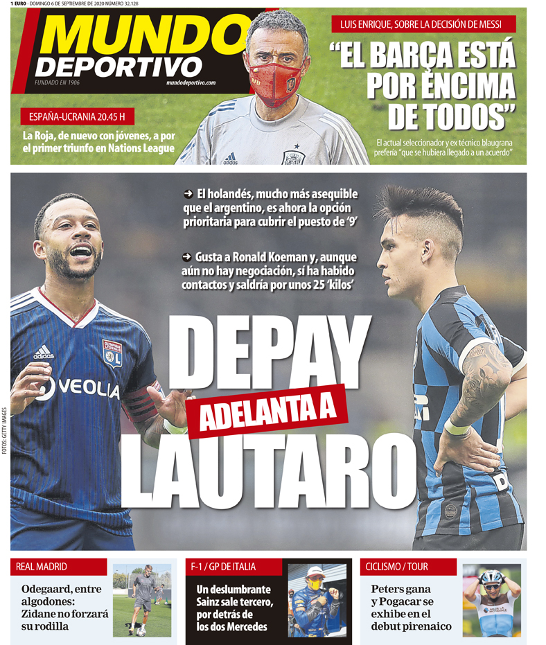 De cover van Mundo Deportivo. 