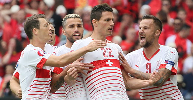 Zwitserland maakte pas zeven goals in twaalf EK-wedstrijden.
