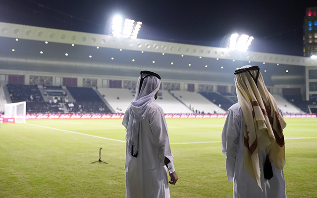In Doha zagen tienduizend fans in het stadion de strijd om de Italiaanse Super Cup, die normaliter in augustus plaats heeft.