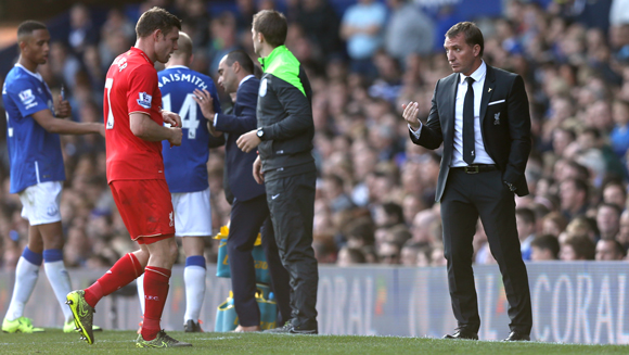 Aan zijn laatste wedstrijd als manager van Liverpool hield Brendan Rodgers een punt over. De derby tegen Everton eindigde zondagmiddag in 1-1.