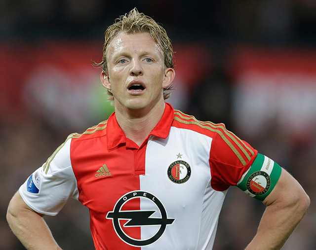 Feyenoord-aanvoerder Dirk Kuijt was in het verleden in duels met NEC erg effectief.