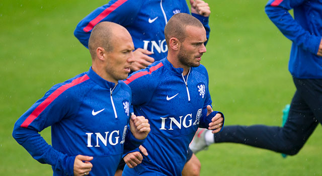Arjen Robben en Wesley Sneijder behoren tot de meest creatieve spelers van de EK-kwalificatiereeks.