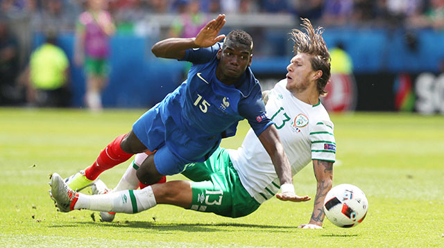 Paul Pogba: twintig doelpogingen op zijn laatste twee eindronden voor Frankrijk, slechts één goal.