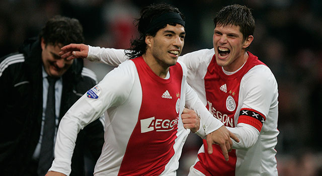 Luis Suárez en Klaas-Jan Huntelaar werden allebei topscorer, maar nooit kampioen met Ajax.