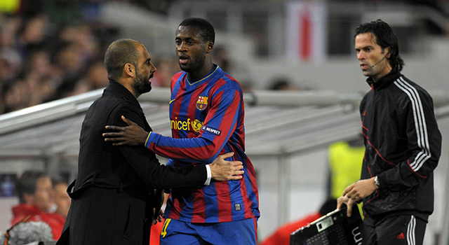 Yaya Touré vertrok bij Barcelona nadat hij in het seizoen 2009/10 zijn basisplaats verloor onder Pep Guardiola.