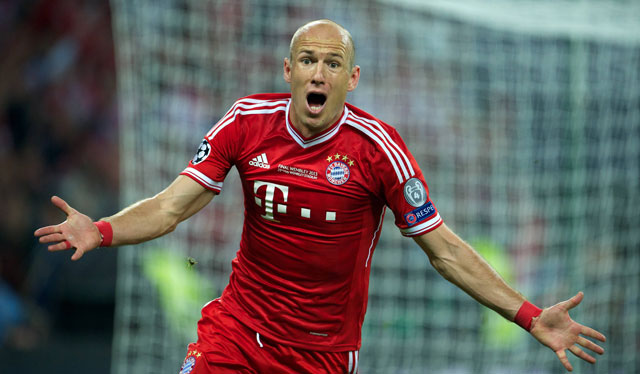 Arjen Robben leidt Bayern München in het seizoen 2012/13 naar de eindzege in de Champions League. Op Wembley wordt Borussia Dortmund met 2-1 verslagen.