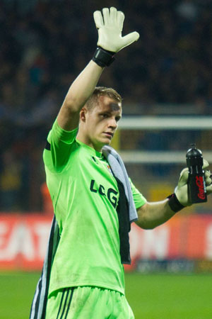 Bernd Leno, keeper van Bayer Leverkusen.