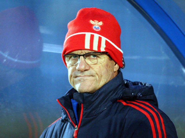 De Russische bondscoach Fabio Capello. Foutje bedankt.