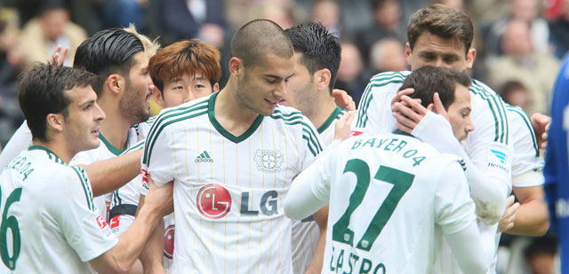 Bayer Leverkusen is blij met doelpuntenmaker Gonzalo Castro.
