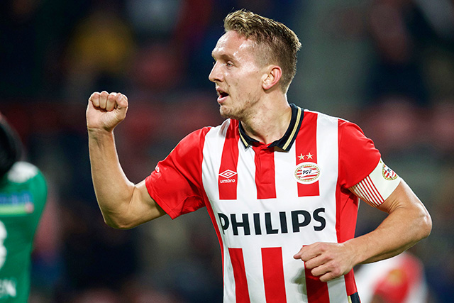 Luuk de Jong is sinds zijn entree bij PSV betrokken bij 45 Eredivisie-doelpunten.
