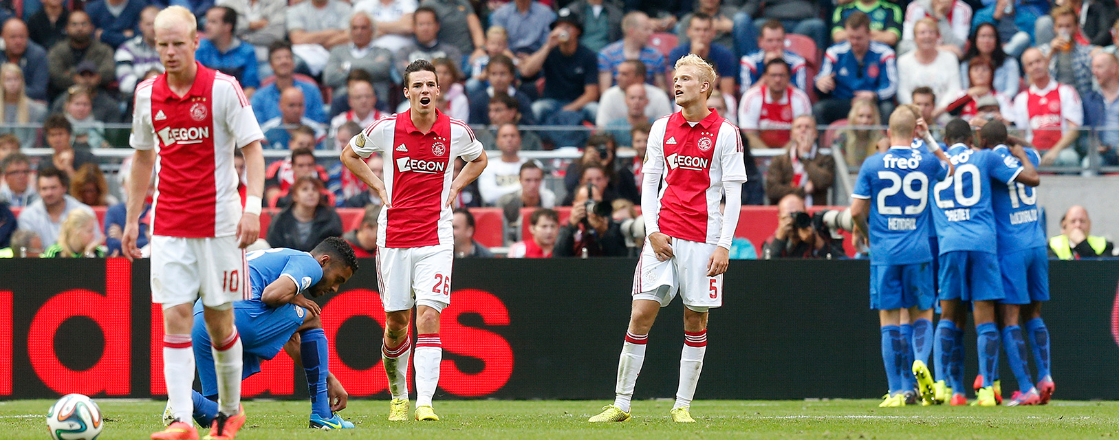 Ajax verloor dit seizoen één keer in eigen huis: 1-3 tegen PSV.