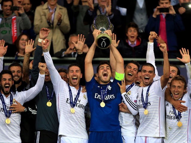 Real Madrid was vorig jaar met 2-0 te sterk voor Sevilla in de wedstrijd om de Europese Super Cup.