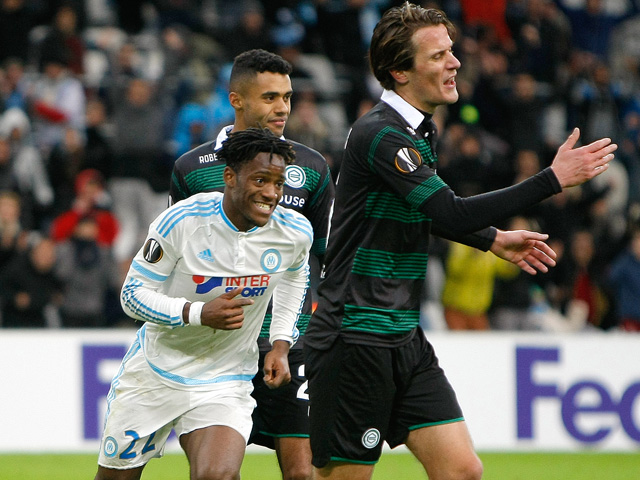 Batshuayi was trefzeker in het Europa League-duel van Olympique Marseille met FC Groningen op 26 november (2-1).