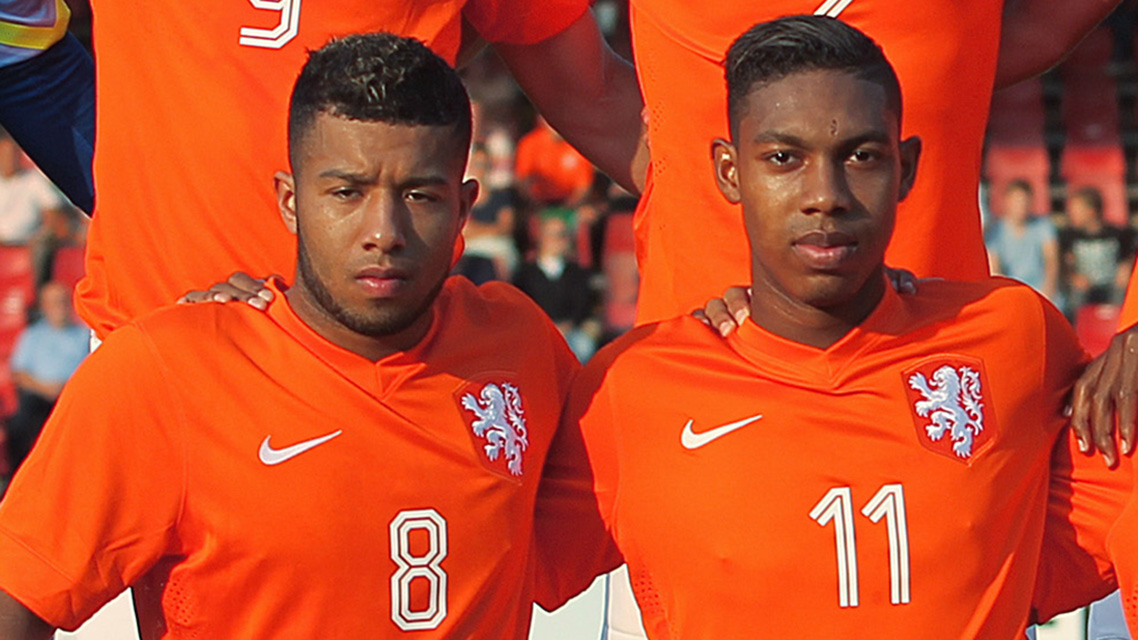 Tonny Vilhena en Jean-Paul Boëtius: allebei niet opgeroepen voor Jong Oranje.