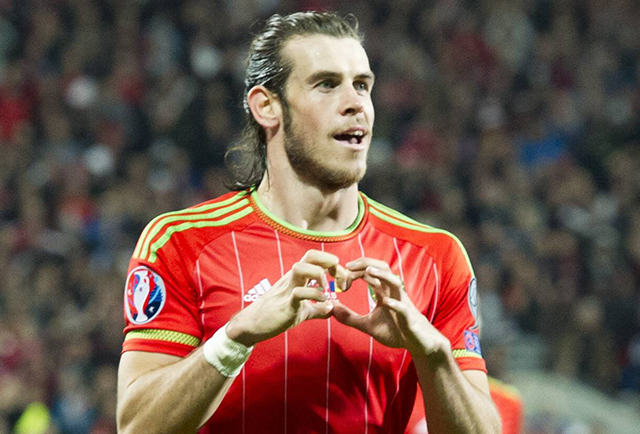 Gareth Bale, goed voor negentien goals in 55 interlands voor Wales.