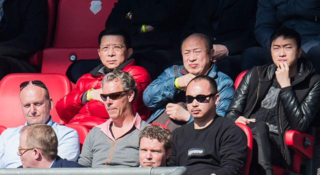 Hui Wang zat anderhalve week geleden op bezoek bij FC Utrecht weer eens op de tribune tijdens een wedstrijd van ADO Den Haag.